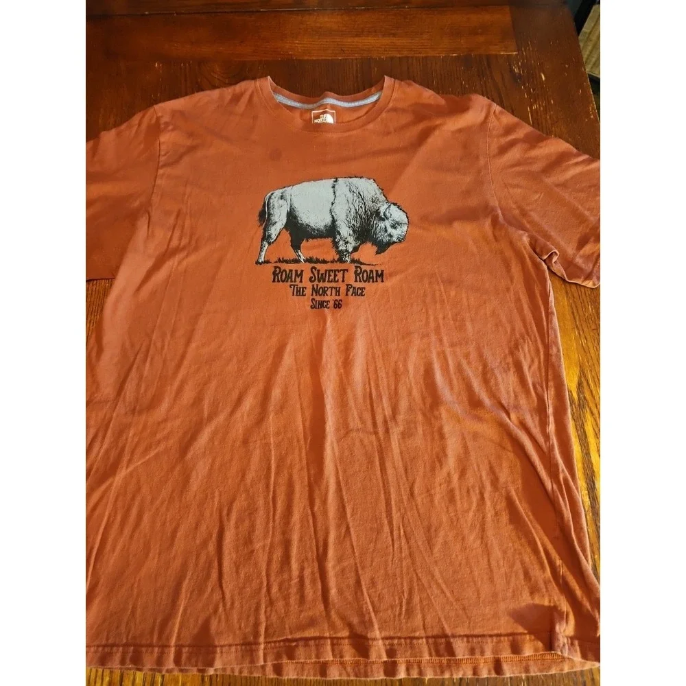 The North Face Shirt‎ Mens XXL Buffalo Roam Sweet Roam Bison Classic Fit (A365)